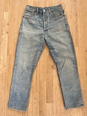 Citizens of Humanity Dree Crop High Rise Slim Straight Jeans Size 25 Light Wash